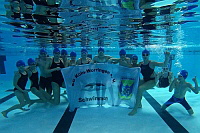 Unterwasserfoto der Wettkampfmannschaft